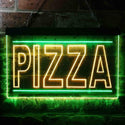 ADVPRO Pizza Shop Illuminated Dual Color LED Neon Sign st6-i0635 - Green & Yellow