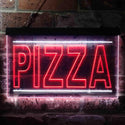 ADVPRO Pizza Shop Illuminated Dual Color LED Neon Sign st6-i0635 - White & Red