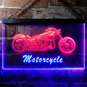 ADVPRO Motorcycles Shop Garage Man Cave Display Dual Color LED Neon Sign st6-i0642 - Blue & Red