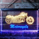 ADVPRO Motorcycles Shop Garage Man Cave Display Dual Color LED Neon Sign st6-i0642 - Blue & Yellow