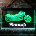 ADVPRO Motorcycles Shop Garage Man Cave Display Dual Color LED Neon Sign st6-i0642 - White & Green
