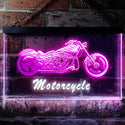 ADVPRO Motorcycles Shop Garage Man Cave Display Dual Color LED Neon Sign st6-i0642 - White & Purple
