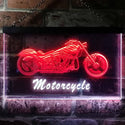 ADVPRO Motorcycles Shop Garage Man Cave Display Dual Color LED Neon Sign st6-i0642 - White & Red
