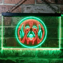 ADVPRO Beagle Dog Bedroom Dual Color LED Neon Sign st6-i0654 - Green & Red
