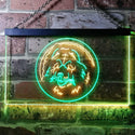 ADVPRO Chow Chow Dog Bedroom Dual Color LED Neon Sign st6-i0662 - Green & Yellow