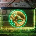 ADVPRO German Shepherd Dog Bedroom Dual Color LED Neon Sign st6-i0668 - Green & Yellow