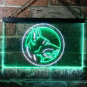 ADVPRO German Shepherd Dog Bedroom Dual Color LED Neon Sign st6-i0668 - White & Green