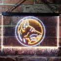 ADVPRO German Shepherd Dog Bedroom Dual Color LED Neon Sign st6-i0668 - White & Yellow