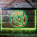 ADVPRO Pug Dog Bedroom Dual Color LED Neon Sign st6-i0682 - Green & Yellow