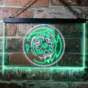 ADVPRO Pug Dog Bedroom Dual Color LED Neon Sign st6-i0682 - White & Green