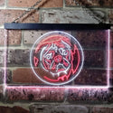ADVPRO Pug Dog Bedroom Dual Color LED Neon Sign st6-i0682 - White & Red