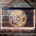 ADVPRO Pug Dog Bedroom Dual Color LED Neon Sign st6-i0682 - White & Yellow