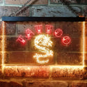 ADVPRO Tattoo Dragon Illuminated Dual Color LED Neon Sign st6-i0700 - Red & Yellow