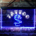 ADVPRO Tattoo Dragon Illuminated Dual Color LED Neon Sign st6-i0700 - White & Blue