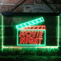 ADVPRO Movie Night Film Cinema Illuminated Dual Color LED Neon Sign st6-i0707 - Green & Red