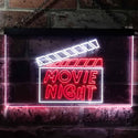 ADVPRO Movie Night Film Cinema Illuminated Dual Color LED Neon Sign st6-i0707 - White & Red