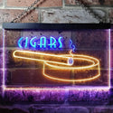ADVPRO Cigars Holder VIP Room Lover Gifts Dual Color LED Neon Sign st6-i0715 - Blue & Yellow