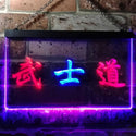 ADVPRO Japanese Samurai Katana Illuminated Dual Color LED Neon Sign st6-i0725 - Blue & Red