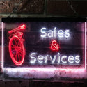 ADVPRO Bicycle Sales Services Display Shop Dual Color LED Neon Sign st6-i0727 - White & Red