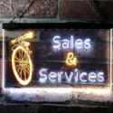 ADVPRO Bicycle Sales Services Display Shop Dual Color LED Neon Sign st6-i0727 - White & Yellow