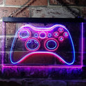 ADVPRO Game Controller Console Bar Room Illuminated Dual Color LED Neon Sign st6-i0733 - Blue & Red