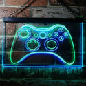 ADVPRO Game Controller Console Bar Room Illuminated Dual Color LED Neon Sign st6-i0733 - Green & Blue