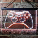 ADVPRO Game Controller Console Bar Room Illuminated Dual Color LED Neon Sign st6-i0733 - White & Orange