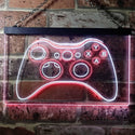 ADVPRO Game Controller Console Bar Room Illuminated Dual Color LED Neon Sign st6-i0733 - White & Red