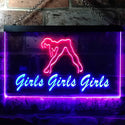 ADVPRO Girls Night Club Bar Beer Wine Illuminated Dual Color LED Neon Sign st6-i0767 - Blue & Red