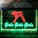 ADVPRO Girls Night Club Bar Beer Wine Illuminated Dual Color LED Neon Sign st6-i0767 - Green & Red