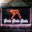 ADVPRO Girls Night Club Bar Beer Wine Illuminated Dual Color LED Neon Sign st6-i0767 - White & Orange