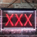 ADVPRO XXX Adult Rated Movie Illuminated Dual Color LED Neon Sign st6-i0791 - White & Red