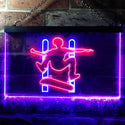 ADVPRO Skateboard Jump Game Room Illuminated Dual Color LED Neon Sign st6-i0794 - Blue & Red