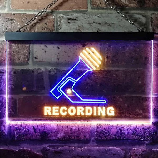 ADVPRO Recording Studio On Air Illuminated Dual Color LED Neon Sign st6-i0799 - Blue & Yellow