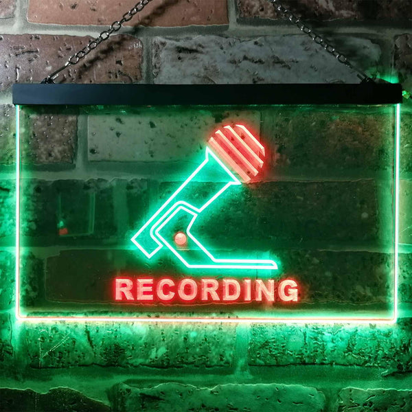 ADVPRO Recording Studio On Air Illuminated Dual Color LED Neon Sign st6-i0799 - Green & Red