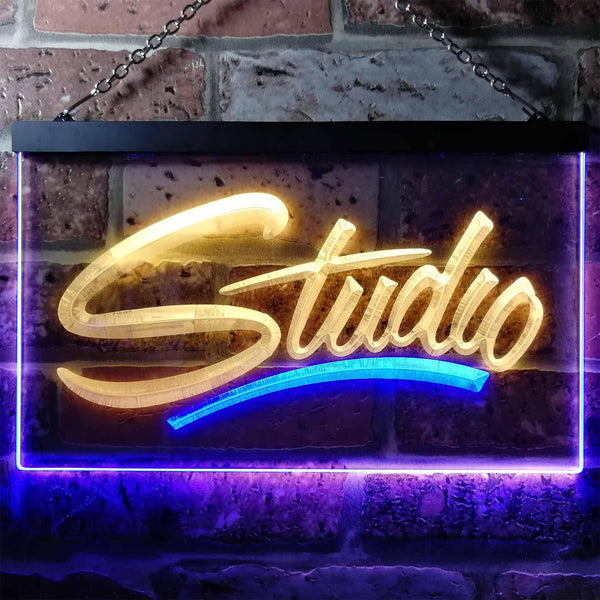 ADVPRO Studio Room On Air Recording Display Dual Color LED Neon Sign st6-i0800 - Blue & Yellow
