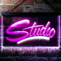 ADVPRO Studio Room On Air Recording Display Dual Color LED Neon Sign st6-i0800 - White & Purple