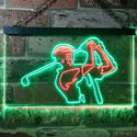 ADVPRO Golf Club Lover Golfer Gift Illuminated Dual Color LED Neon Sign st6-i0802 - Green & Red
