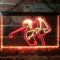 ADVPRO Golf Club Lover Golfer Gift Illuminated Dual Color LED Neon Sign st6-i0802 - Red & Yellow