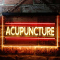 ADVPRO Acupuncture Center Treatment Illuminated Dual Color LED Neon Sign st6-i0807 - Red & Yellow