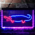 ADVPRO Alligator Crocodile Game Kid Room Illuminated Dual Color LED Neon Sign st6-i0827 - Blue & Red