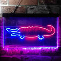 ADVPRO Alligator Crocodile Game Kid Room Illuminated Dual Color LED Neon Sign st6-i0827 - Red & Blue