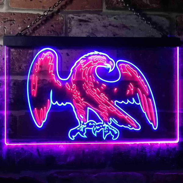 ADVPRO Eagle American Bar Beer Illuminated Dual Color LED Neon Sign st6-i0861 - Blue & Red