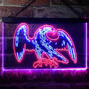 ADVPRO Eagle American Bar Beer Illuminated Dual Color LED Neon Sign st6-i0861 - Red & Blue