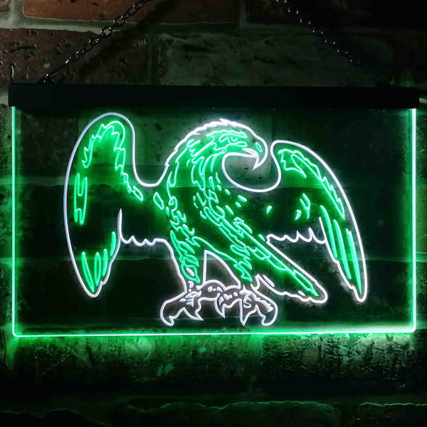 ADVPRO Eagle American Bar Beer Illuminated Dual Color LED Neon Sign st6-i0861 - White & Green