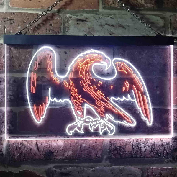 ADVPRO Eagle American Bar Beer Illuminated Dual Color LED Neon Sign st6-i0861 - White & Orange