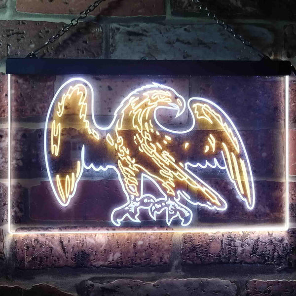ADVPRO Eagle American Bar Beer Illuminated Dual Color LED Neon Sign st6-i0861 - White & Yellow