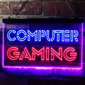 ADVPRO Computer Gaming Room Kid Man Cave Dual Color LED Neon Sign st6-i0865 - Blue & Red