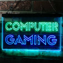 ADVPRO Computer Gaming Room Kid Man Cave Dual Color LED Neon Sign st6-i0865 - Green & Blue