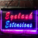 ADVPRO Eyelash Extensions Beauty Salon Shop Dual Color LED Neon Sign st6-i0885 - Red & Blue